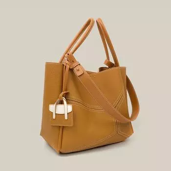 Cowhide Bag Women s Versatile Commuter Shoulder Bag New Fashionable Tote Bag Large Capacity Jurgen Leather Crossbody Bag