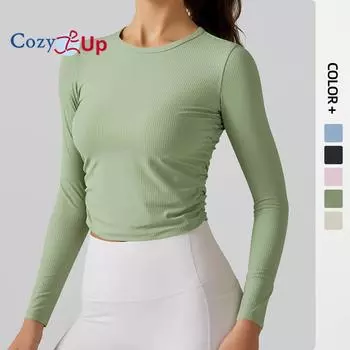 Cozy Up женские футболки для тренировок, спортивная компрессионная футболка, базовые топы для йоги и спортзала S