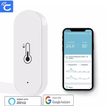 Cozylife Smart WiFi термометр и гигрометр с голосовым управлением для контроля температуры WIFI