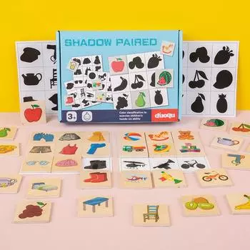 CPC CE Shadow Matching деревянная головоломка: Игрушка для раннего развития детей младшего возраста