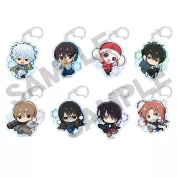 Cracks Gintama Trading Acrylic Keychain Mini Character Snowball Fight 1BOX H65 x W65 x D3mm Acrylic Approx.
