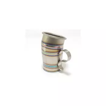 Craft Armadillo MAVERICK Titanium Cup Bamboo 170ml Made in Japan Dishwasher Safe MVTC-BAM серебряный