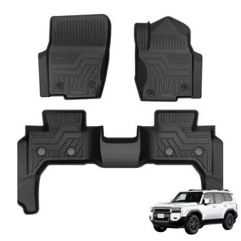 Craftworks Land Cruiser 250 Land Cruiser 250 Series Коврик для пола автомобиля 3D водонепроницаемый устойчивый к пятнам резиновый GX 5 Seater Interior Exclusive Custom чёрный