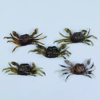 Crankbaits Hook Tackle Simulation Baits 3D Soft Crabs Fishing Bait Worm Lures