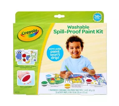 Crayola 811495 Оригинальная раскраска 4 раскраски 20 набор без воды, цвета, листы, листы,