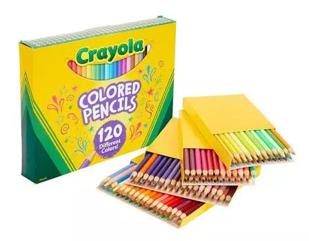Crayola Vibrant Colored Pencils Large Capacity 120 Colors 688020 Genuine Product