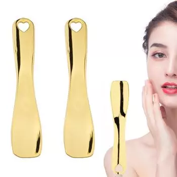 Cream Stick Body Makeup Tools Makeup Mask Cream Spoon Cosmetic Spoons Cosmetic Spatula Curved Scoop золотой