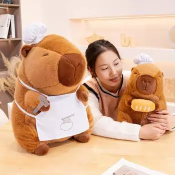 Creative Chef Series Capybara Doll Doll Plush Toy Doll Cute Kapibala Sleeping Pillow 28cm