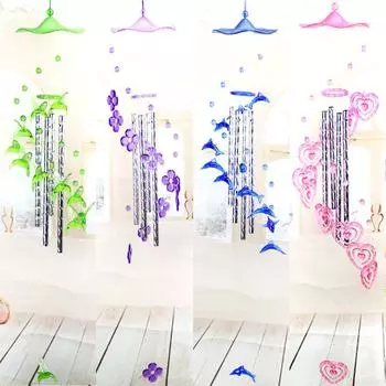 Creative dolphin love wind chimes doors and windows hanging decoration wind chimes tube DIY wind chimes