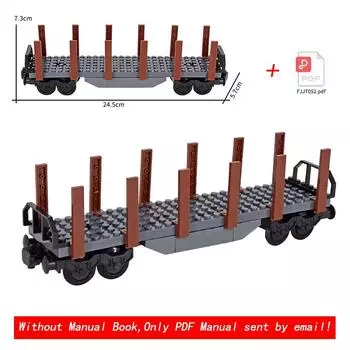Creative Expert Creative City Box truck 8-колесный деревянный грузовик с кучами Brick Block Детские игрушки своими руками Подарки