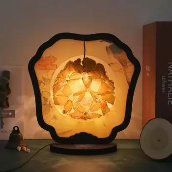 Creative Gift DIY Paper Art Lamp Bedside Decoration 3D Three-dimensional Paper Light and Shadow Paper Carving Lamp Night Light