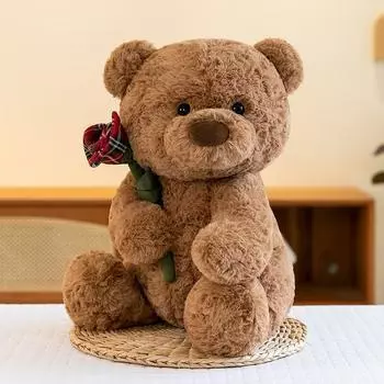 Creative Hug Bear Rose Bear Doll Cute Plush Doll For Girl Birthday Gift Doll 23cm 0.13kg