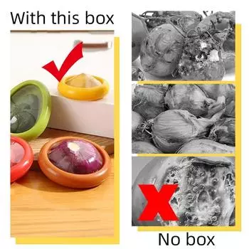 Creative Kitchen Transparent Reusable Airtight Fresh Storage Storage Box for Fruits and Vegetables Easy To Clean Kitchen Gadgets жёлтый