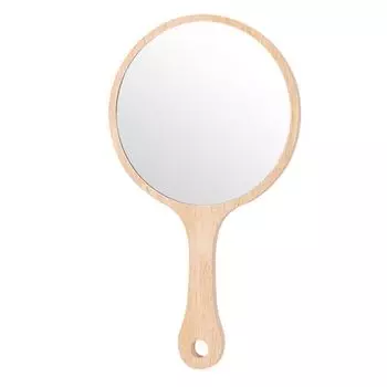 Creative Makeup Mirror with Handle Single-Sided Cosmetic Mirror Cosmetic Beauty Tools 21.5cm Style 2