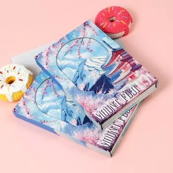 Creative Portable Notebook Romance Mt. Fuji Hard Shell Diary Book