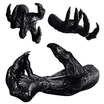 Creative Resin Witch S Hand Wall Hanging Decor Halloween Prop Retro Home Ornaments Wall Home Decoration чёрный