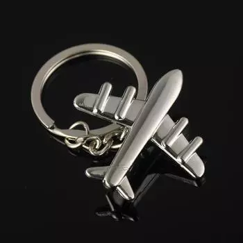 Творческий ретро 3D самолет металлический брелок кулон брелок брелок ювелирные изделия 1pc