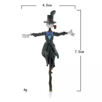 Creative Scarecrow Miniature Pvc Figurine For Gift Giving And Display Collector Hat with Cover
