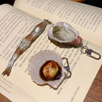 Creative Simulation Food Key Chain Interest Seafood Pendant Key Chain Bag Accessories Style 2