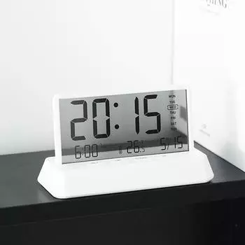 Creative Small Fresh Alarm Clock, Simple Transparent Electronic Clock, Multifunctional Clock