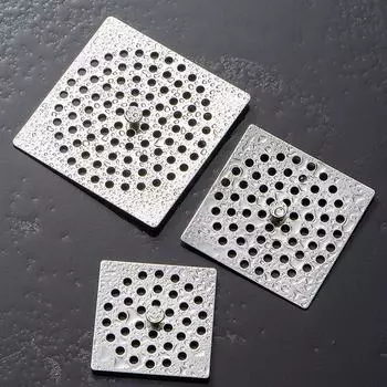 Creative Stainless Steel Floor Drain Net Cover Round Square Shape with Handle Sink Strainer Drain Cover
