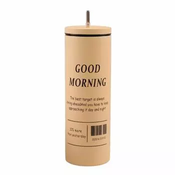 Creative Thermal Water Bottle 600ml Insulated Tea Mug Practical Gift Leak-proof Coffee Cup Sports