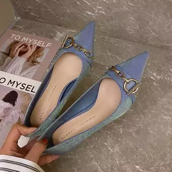 Cresfimix Fashion Purple Light Weight Spring Slip on Stiletto Shoes for Office Women Casual Party High Heels Zapatos Mujer A9367 35
