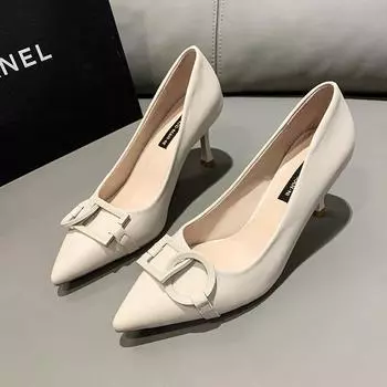 Cresfimix Zapatos De Mujer Women Cute Sweet High Quality Spring & Summer Office High Heel Shoes Lady Fashion Party Stiletto A320 34