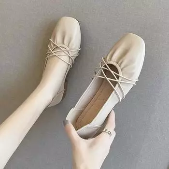 Cresfimix Zapatos De Mujer Женская мода с круглым носком бежевые весенние туфли на плоской подошве женские повседневные черные мокасины из искусственной кожи A9392 35