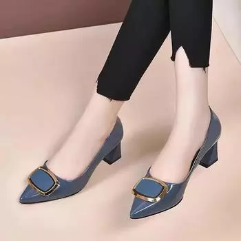 Cresfimix Zapatos De Mujer женские модные туфли с острым носком высокого качества в европейском стиле элегантные туфли-лодочки для вечеринок и офиса A1142 35