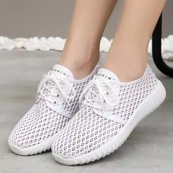 Cresfimix женские симпатичные легкие сетчатые дышащие черные туфли женские весенние удобные белые туфли chaussures pour femmes a5099 35