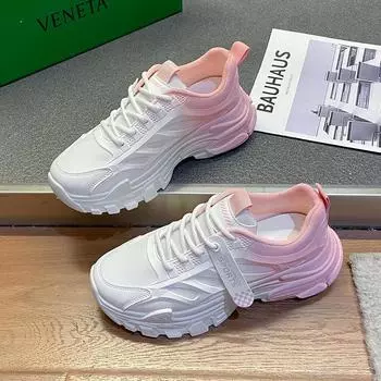 CRLAYDK Women s Walking Shoes Platform Non Slip Running Sneakers Gradient Breathable Workout Girls Sports Comfort Tennis 35