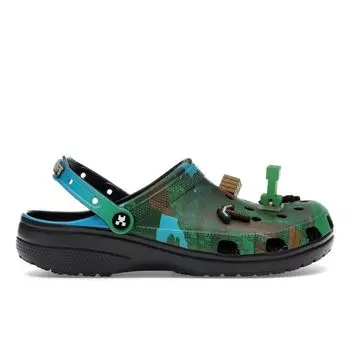 Crocs Minecraft x Classic Clog Dark Forest унисекс кроссовки зеленые многоцветные 210829-90H 41-42