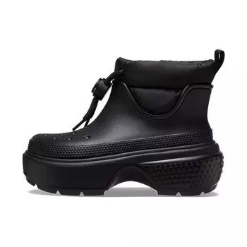 Crocs Stomp Puff Boot черные женские кроссовки 209324-001 38-39