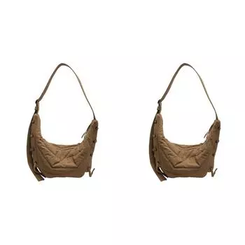 Crossbody Bag for Women Men Adjustable Strap Shoulder Bag for Travel (Khaki)