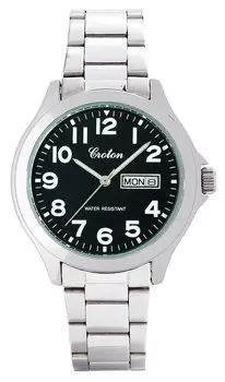 [Croton] Часы Croton Day Date 3 Hand RT-179M-04 мужские серебряные