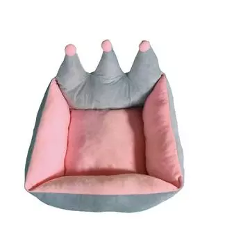 Crown Sifang Nest Winter Deep Sleeping Dog Sofa Cat Nest, устойчивое к царапинам гнездо для сохранения тепла домашних животных M 43*43*34