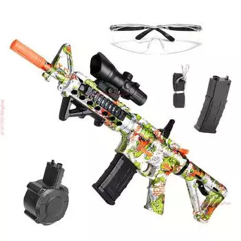 Crystal Bomb AKM Automatic M416 Electric Burst AWM Детская игрушечная курица QBZ штурмовая винтовка водяная бомба игрушечный пистолет