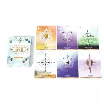 Crystal Grid Oracle Deluxe Edition Cards Deck Автор: Никола Макинтош Таро 72 карты Crystal Kingdom Energy 10.3*6см