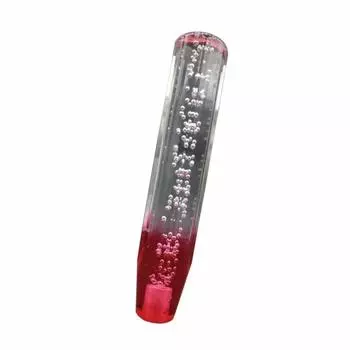 Crystal Shift with Conversion for New and Isuzu PM Elf Knob, Foam, 250mm, Clear/Red, Adapter, Isuzu, Mitsubishi, Hino, Profia, Fuso, Canter, Fighter,