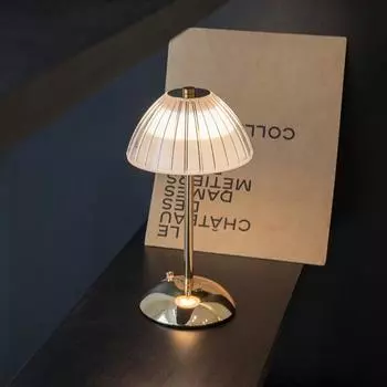 Хрустальные настольные лампы Diamond Retro Led Bar Настольная лампа USB перезаряжаемая защита глаз Ночной светильник для спальни отеля офиса свадьбы