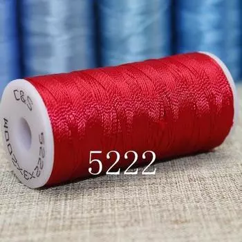 Cs5222 Dark Red CS Strand Red String Wire Wire Hand Woven Hand Rope Carya Leaf Wire Color Series 5222 Red 6 strands of thread a 80Y length