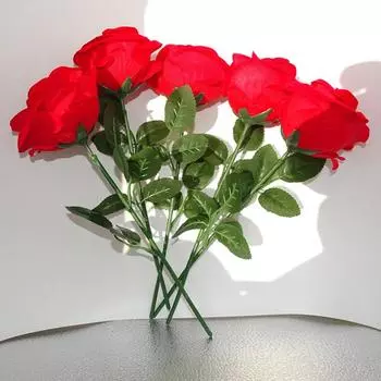 Cteative Rose Flower Ring Boxes Red Velvet Rose Earrings Display Holder Gift Box Bridal Wedding Bride Binding Jewelry Case