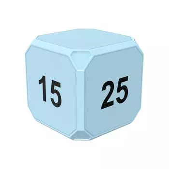 Cube Timer Gravity Sensor Rotating Timer Squre Work Out Custom with LED Screen Vibrate and Sound светло-синий