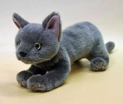 Cuddly Cat Stuffed Mischief Wabisuke (Gray)