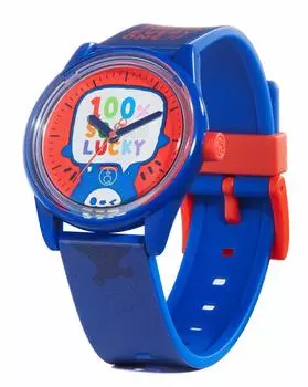 [Cue and Cue Smile Solar] Watch Analog Solar Artist Collaboration Model TAROUT Waterproof Urethane Belt RP26J804 Blue