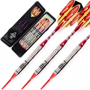CUESOUL Black Scorpion Tungsten Soft Tip Dart Set Barrel 85% 16.16g (CSTSTD004) оранжевый