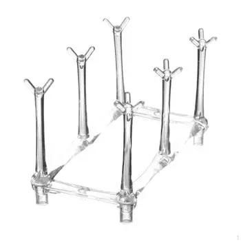 Cup Drain Rack for Mugs and Glasses with Non Slip Design чистый
