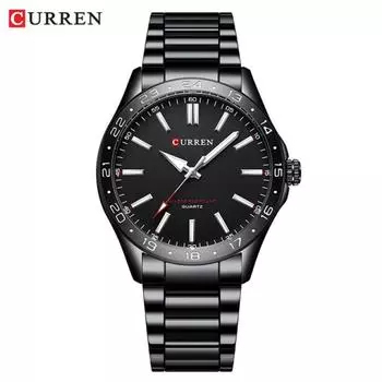 CURREN спортивные мужские часы лучший бренд класса люкс в стиле милитари водонепроницаемые мужские часы из нержавеющей стали кварцевые деловые мужские наручные часы подарок серебряный