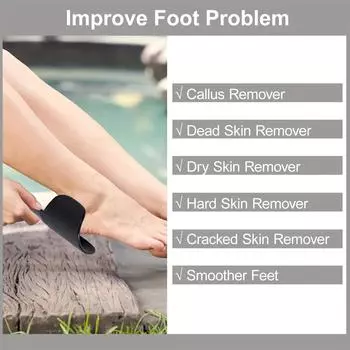 Curved Foot File Callus Remover for Feet, 1pcs Double Sided Foot Heel Scraper U-Shaped Foot Scrubber for Dead Cracked Skin зелёный